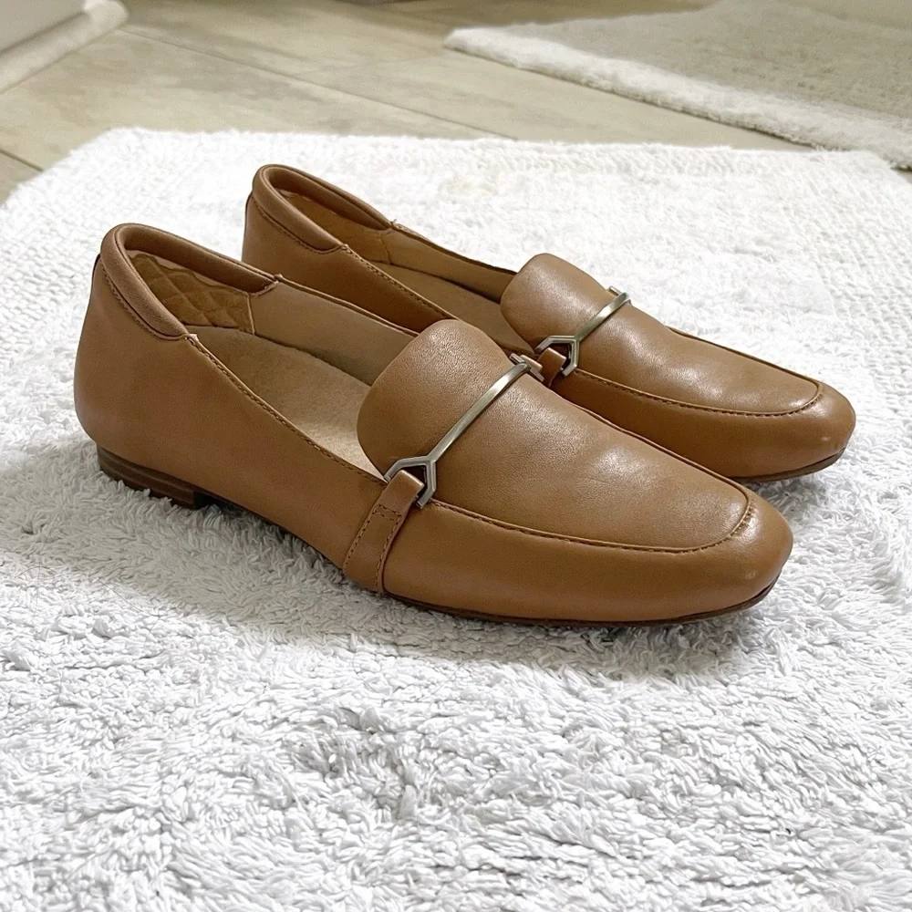 EUC - Dr Scholl’s ‘Mercury’ Leather Horsebit Loafer | Cognac, Size 6
